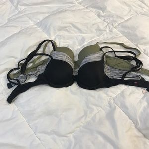 3 PINK 32A Lightly Lined Wear Everywhere Bras